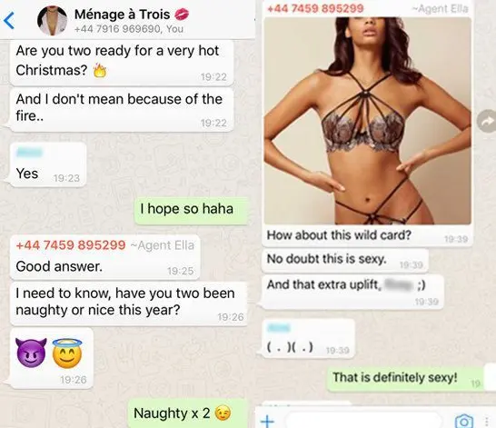 Agent Provocateur品牌的WhatsApp聊天对话助理的圣诞节日促销话术